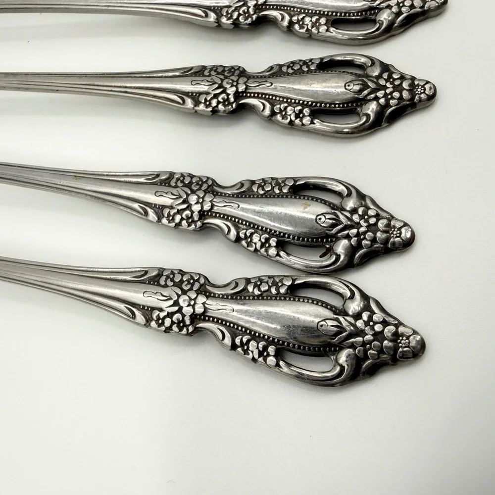 Oneida Distinction Deluxe Raphael Stainless Steel 6 Cocktail Seafood Forks 6